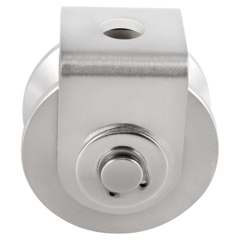 PINGEUI 2 Pack 3 Inch Stainless Steel V Groove Wheel  V Groove Caster with Bracket for Sliding Gate  Rolling Gate  Inverted Track  Industrial Machines  882 lbs Capacity - Image 5